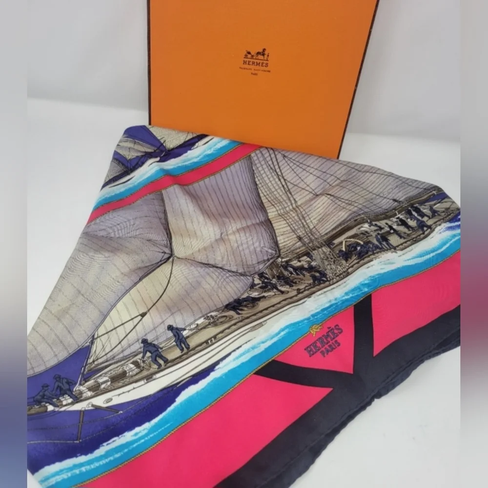 Hermes Silk Scarf with Box - Picture 1 of 10